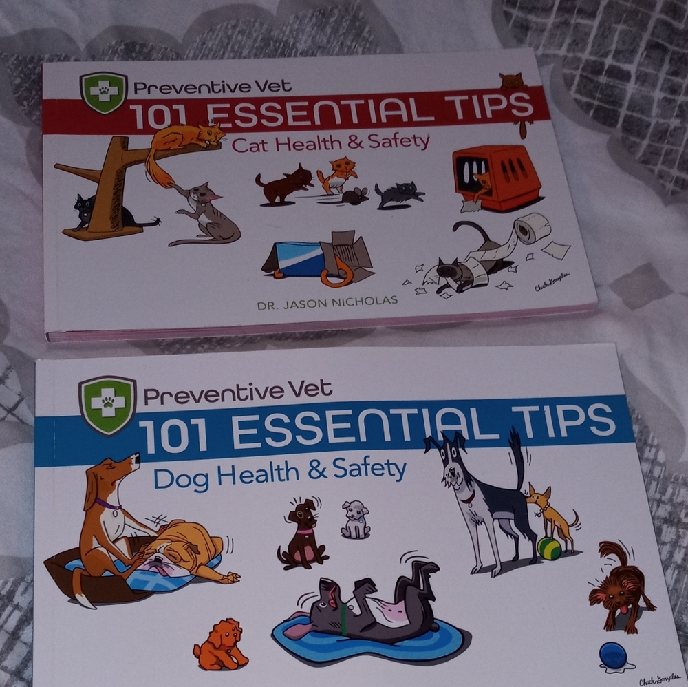 Dog and cat care books.